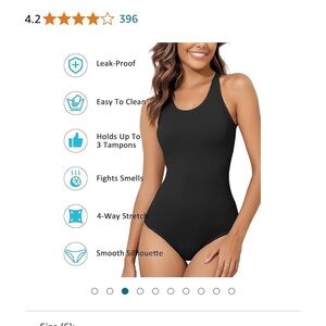 Chic Black One-Piece Swimsuit. Period swimwear